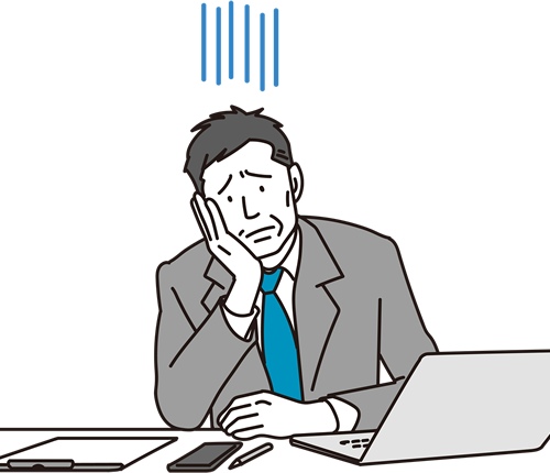 担当者が退職してしまったイラスト